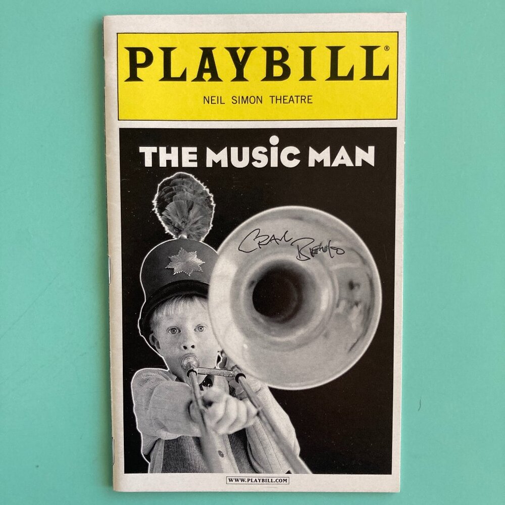 Craig Bierko Signed (Only) Autographed Playbill The Music Man Rebecca Luker 2001